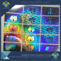 Wholesale custom 3D multi-channel holographic sticker/lable/trademark(different patterns from different angles)